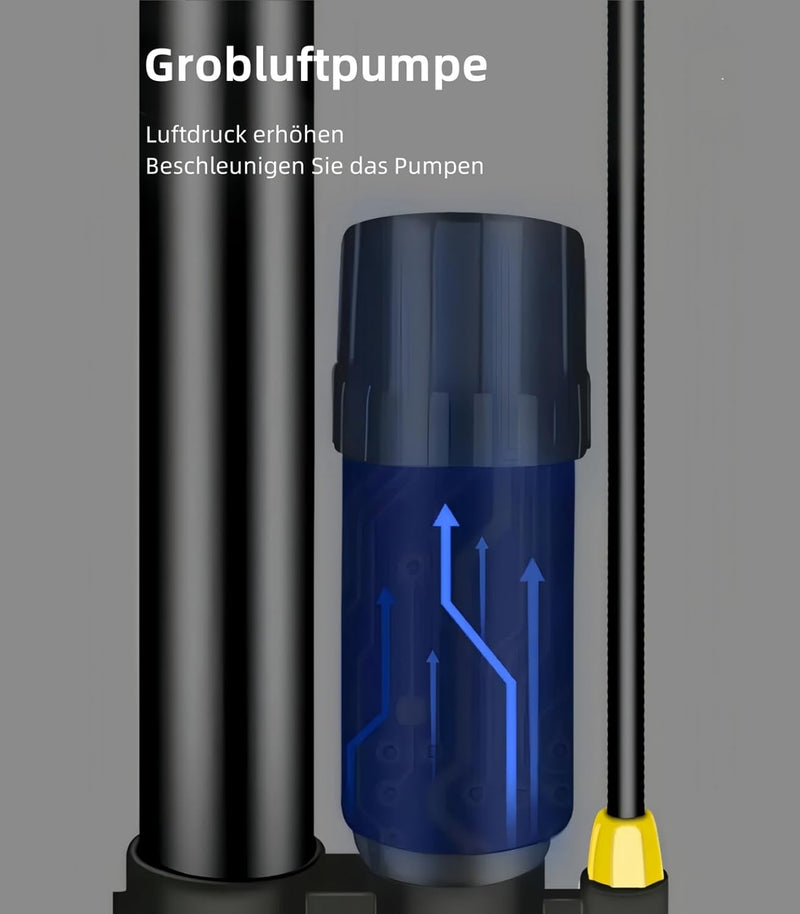 Laden Sie das Bild in Galerie -Viewer, Fietspomp met manometer tot 160 PSI voor Presta en Schrader ventielen – vloerpomp – luchtpomp
