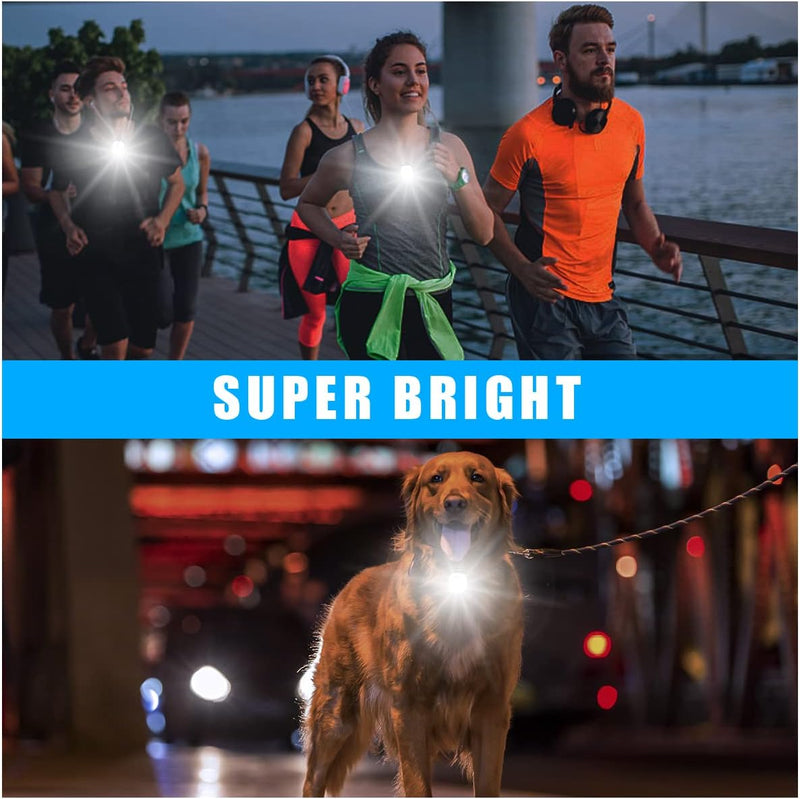 Load image into Gallery viewer, URAQT Clip op Running Lights, 4 Lichtstanden Waterdicht Outdoor Night Clip on Running Lights met 2 Pcs Reflectorbanden, USB Oplaadbare LED Licht voor Runners Camping Wandelen (1 pc)
