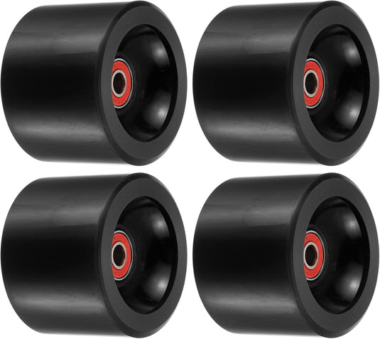 Longboard wielen 70 x 51 mm 78A met ABEC-9 lagers 4 stuks blauw – cruiser skateboard wielen