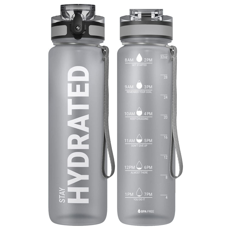 Laden Sie das Bild in Galerie -Viewer, Drinkfles 750 ml BPA-vrij met tijdmarkeringen en lekvrije dop – waterfles – sportfles
