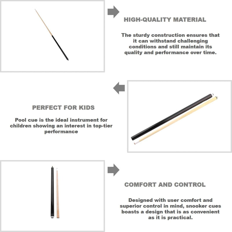 Chargez l'image dans la visionneuse de la galerie, Biljartkeu 48 Inch – Lichtgewicht Pool Cue van Esdoornhout – Voor Kinderen &amp; Beginners
