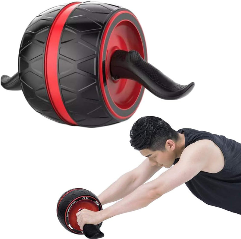 Laden Sie das Bild in Galerie -Viewer, Ab roller met automatische rebound en slimme rem tot 136 kg rood – buikspiertrainer – ab wheel

