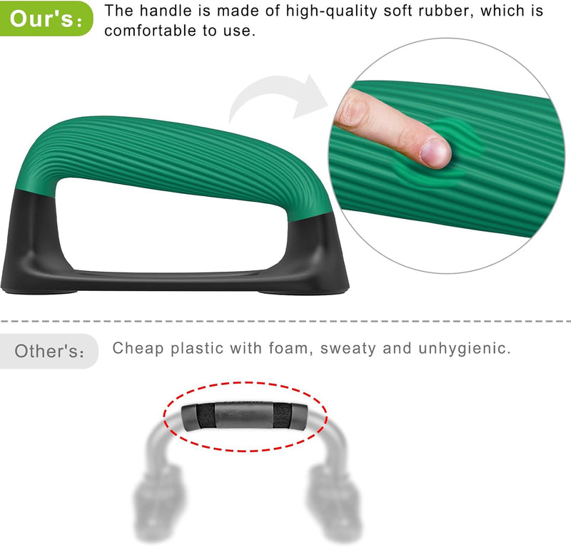 Chargez l'image dans la visionneuse de la galerie, Push-up bars met zachte ergonomische handgrepen en antislip basis – opdruksteunen – krachttraining
