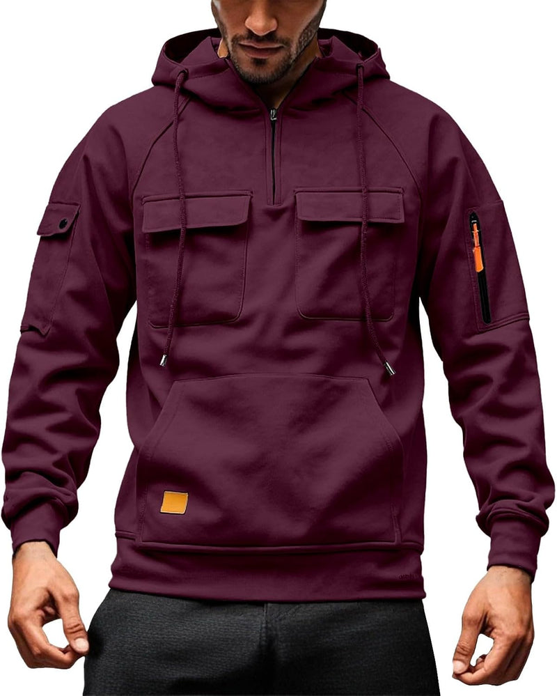 Chargez l'image dans la visionneuse de la galerie, Heren hoodie met capuchon en kangoeroezak voor de winter – sweater – capuchontrui
