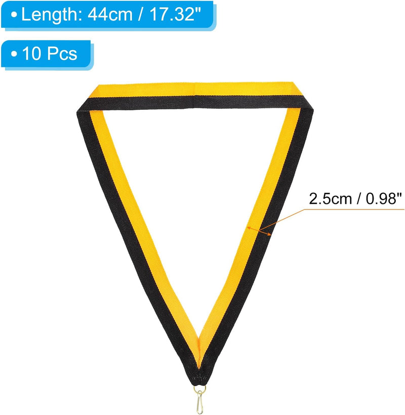 Laad afbeelding in Galerijviewer, Medaille neklinten 10 stuks 44 x 2,5 cm met klikclip – award linten – sport accessoires
