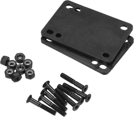 Skateboard riser pads 3 mm 2 stuks met 29 mm schroeven en moeren – shock pads – skate accessoires