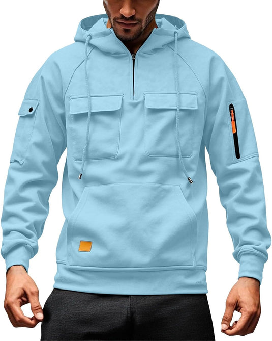 Heren hoodie met capuchon en kangoeroezak voor de winter – sweater – capuchontrui