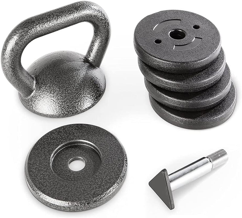 Laad afbeelding in Galerijviewer, Apex APKB-5009 Verstelbaar oefenkettlebell gewichtenset voor krachttraining en gewichtheffen voor thuisgymnastiek, grijs
