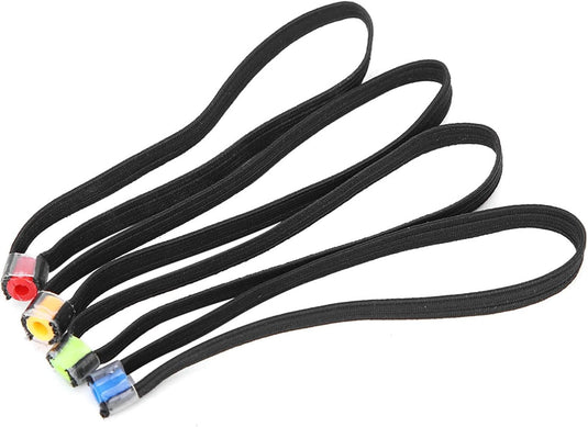 Vislijn spoelhouders 4 stuks 8,5 cm van elastische stof voor vliegvissen – tippet houders – hengelsportbenodigdheden