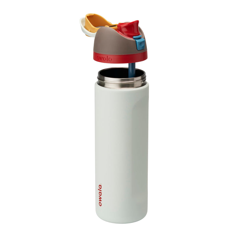 Laden Sie das Bild in Galerie -Viewer, Geïsoleerde RVS drinkfles 710 ml met rietje en lekvrije dop – waterfles – thermosfles
