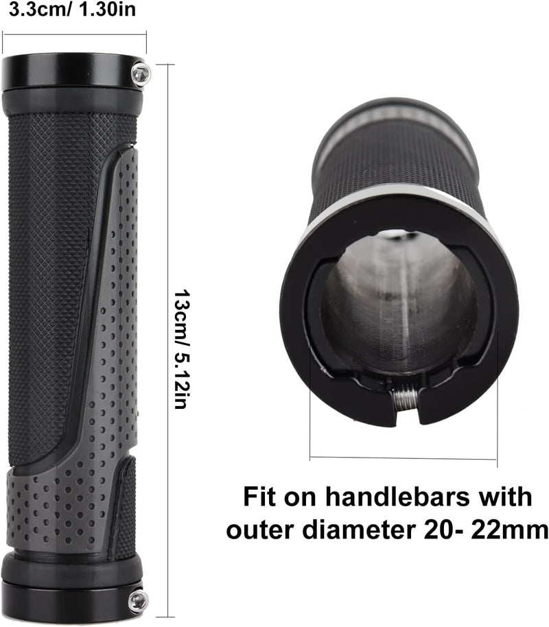 Load image into Gallery viewer, Fietshandvatten set 22 mm zwart antislip
