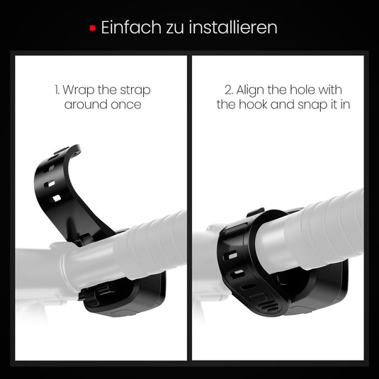 Oplaadbaar fietsvoorlicht USB-C IPX5 waterbestendig met 3 lichtstanden – fietslamp – fietsverlichting