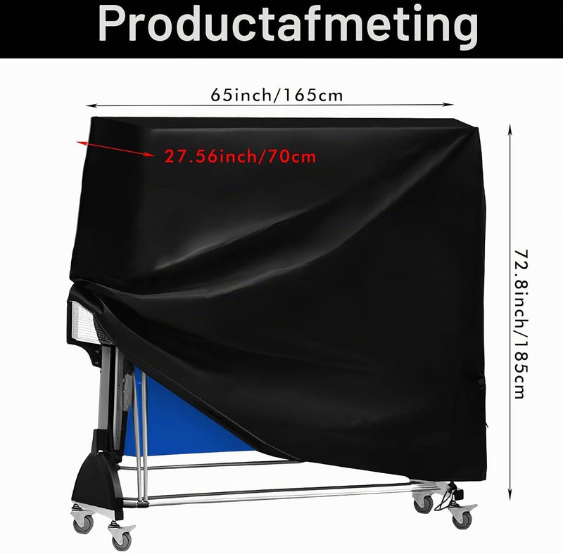 Load image in Gallery Viewer, Waterproof table tennis cover 185 x 70 x 165 cm made of 210D Oxford fabric with UV protection – ping-pong protection – table tennis cover
