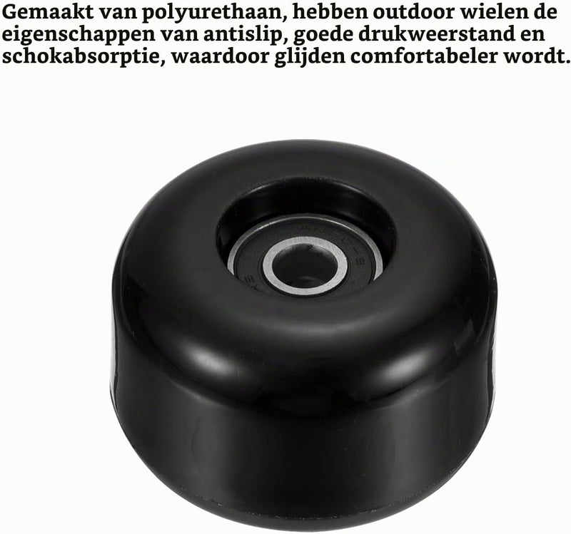 Chargez l'image dans la visionneuse de la galerie, Skateboard wielen 54 mm met ABEC-9 lagers (4 stuks) - Soft wheels 85A voor straat &amp; cruiser - Skateboard wielen vervanging
