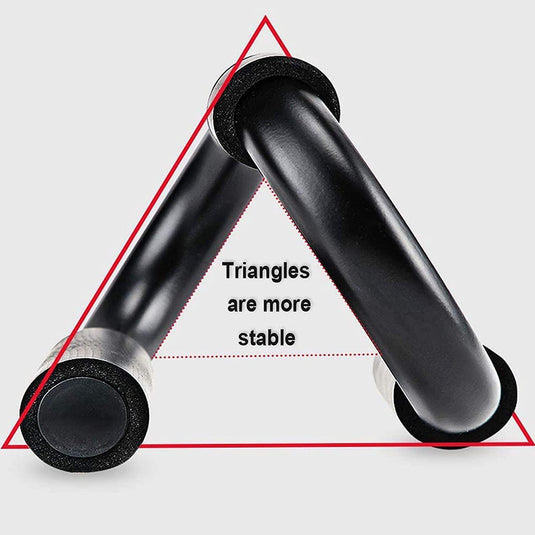 Push Up Bar Pushup Handles 2 Bars S Shapes for Floor Chest Workout Equipment Home Gym for Men and Women,Sweat Absorbent Thick Sponge Handle,Anti Slip PVC Bottom.