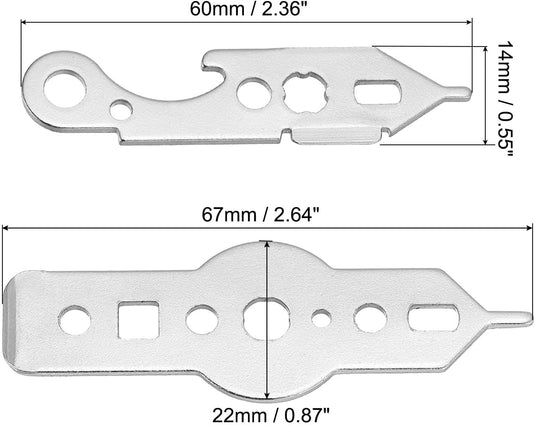 Multifunctionele dart wrench tool kit (2 stuks) - Sleutel gereedschap voor dartpijlen - Sleutelhanger accessoire dart shaft & soft tips