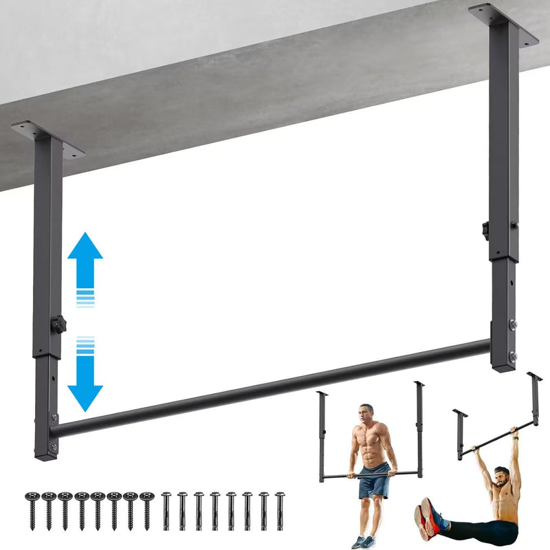 Chargez l'image dans la visionneuse de la galerie, Verstelbare optrekstang voor plafondmontage heavy duty – pull-up bar – krachttraining
