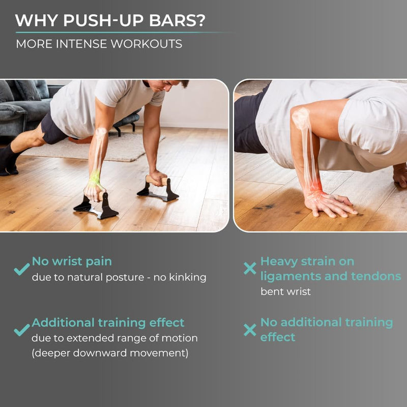 Laad afbeelding in Galerijviewer, Push-up bars met houten handgrepen en antislip stalen frame – opdruksteunen – calisthenics
