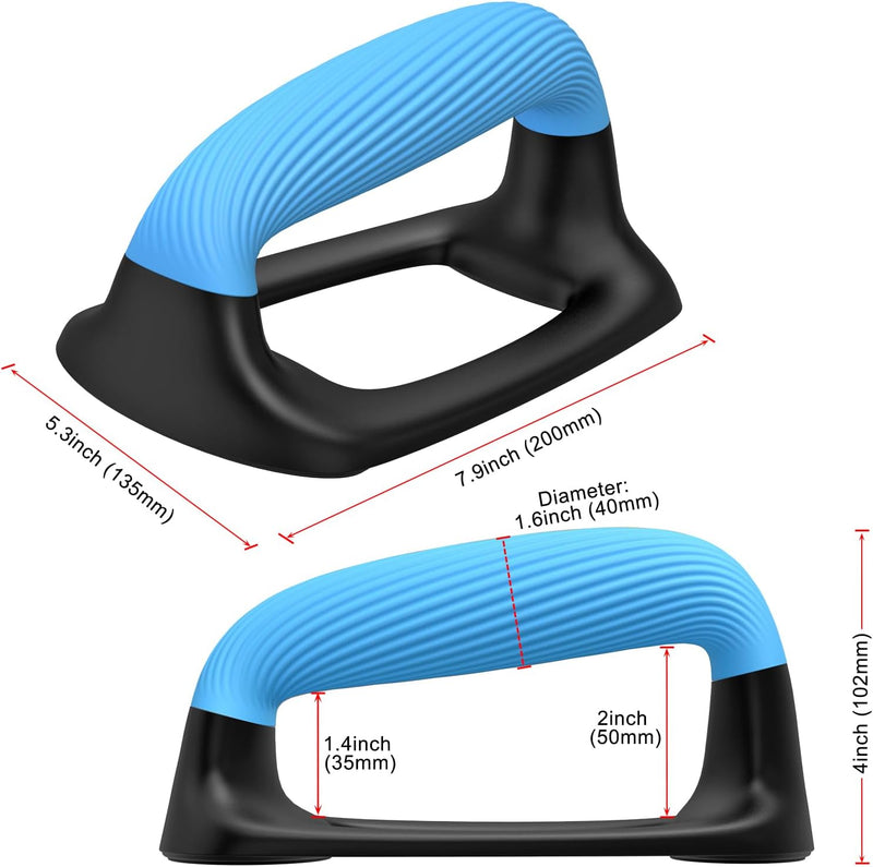 Laad afbeelding in Galerijviewer, Push-up bars met ergonomische handgrepen en antislip basis – opdruksteunen – krachttraining
