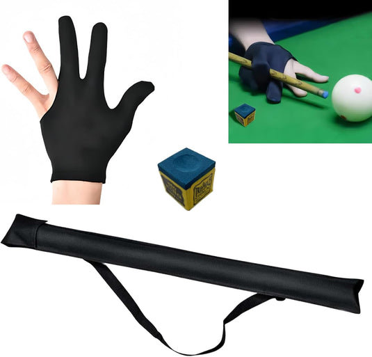 Biljartkeu Hoes met Draagriem – Beschermtas voor Pool Cue & Snooker – Inclusief Handschoen