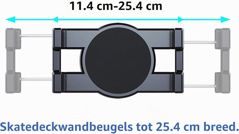 Chargez l'image dans la visionneuse de la galerie, Skateboard wandhouder 360° draaibaar 2 stuks tot 15 kg – deck displayhouder – skate accessoires
