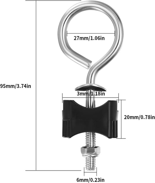 Trampoline schroeven 12 stuks 95 mm voor frame en veiligheidsnet – bevestigingsbouten – trampoline accessoires