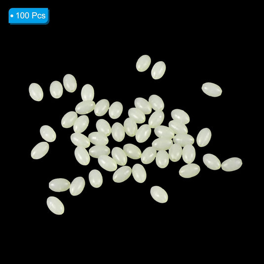 Lichtgevende viskralen 100 stuks 8 x 6 mm met opbergdoos – glow beads – visaccessoires