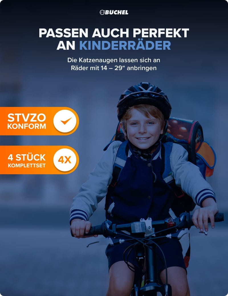 Laad afbeelding in Galerijviewer, Spaakreflectoren fiets 4 stuks met 360° reflectie – fietsreflectoren – kattenogen
