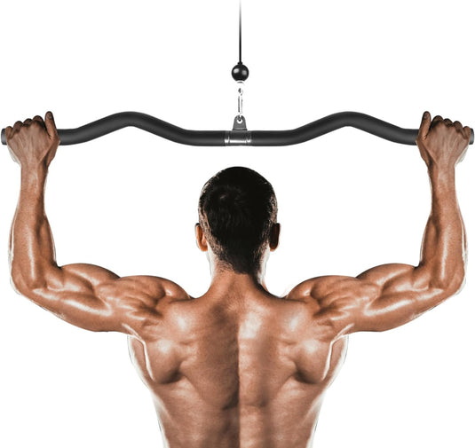 Lat pulldown stang voor kabelmachine 94 cm zwart
