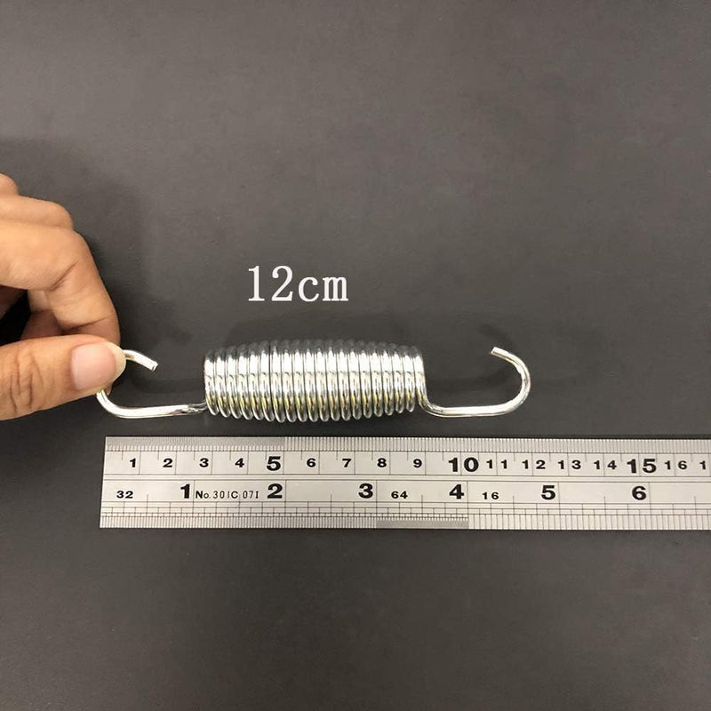 Laad afbeelding in Galerijviewer, Trampolineveren 5 stuks 120 mm met veertrekker en driehoeksgesp – vervangingsveren – trampoline accessoires
