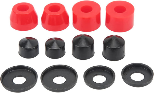 Skateboard bushings 90A 12-delige vervangingsset – PU stuurrubbers – longboard skateboard accessoires