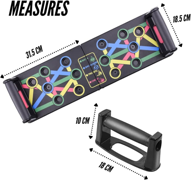 Load image into Gallery viewer, Opvouwbaar push-up board met handgrepen 14-in-1
