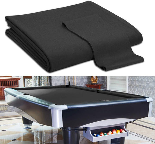 Biljartdoek wolmix voor 7 ft pooltafel zwart