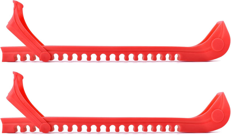 Load image into Gallery viewer, Verstelbare schaatsbeschermers rood 36,5 cm – 1 paar
