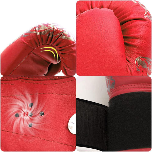Gants de boxe pour enfants 6 oz rouges