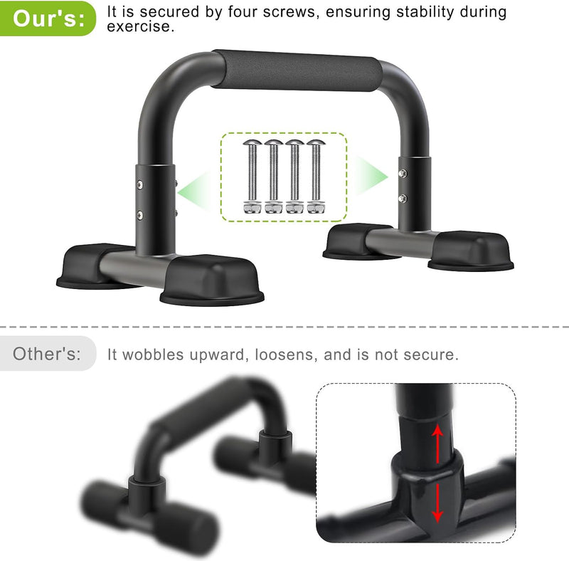 Laden Sie das Bild in Galerie -Viewer, Hoge parallettes 24 cm met antislip en gevoerde handgrepen tot 300 kg – push-up bars – calisthenics
