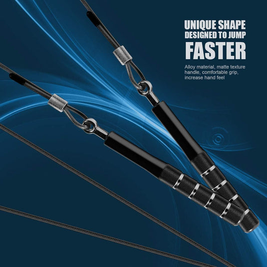 Corde à sauter speed réglable avec poignées en aluminium