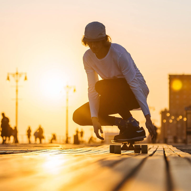 Załaduj obraz do przeglądarki galerii, Longboard wielen 70 x 51 mm 78A met ABEC-9 lagers 4 stuks zwart – cruiser skateboard wielen
