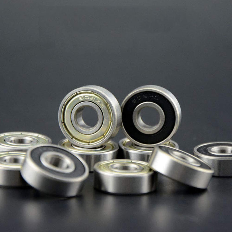 Laad afbeelding in Galerijviewer, 30 stuks lagerwiel 608 ZZ beide zijden afgeschermde skateboardkogellagers, koolstofstalen lagers, glad, lange levensduur, duurzaam, voor skateboards, inlineskates, scooters, rolschaatsen enz
