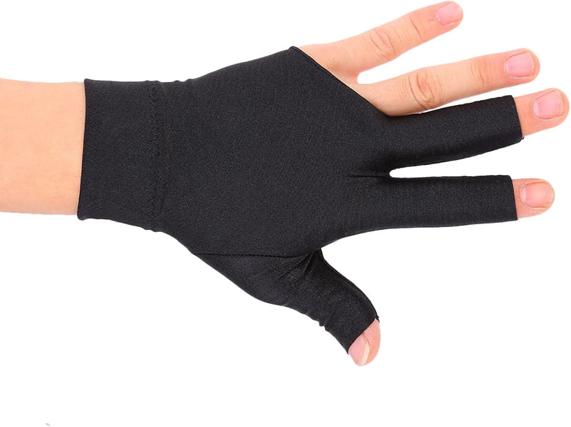 Load image into Gallery viewer, Tbest 3 Vingers Snooker Pool Handschoen - Linkerhand Keu Handschoenen Spandex Linkerhand Biljart Accessoires
