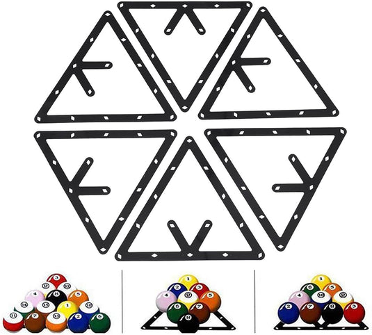 Biljart driehoek rack zwart