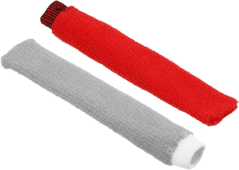 Laden Sie das Bild in Galerie -Viewer, Badminton handdoek grips 2 stuks antislip en zweetabsorberend grijs-rood – racket overgrips – badminton accessoires
