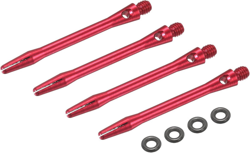 Laden Sie das Bild in Galerie -Viewer, Dartschachten 4 stuks 45 mm van aluminium geel met 2BA schroefdraad – dart shafts – dart accessoires
