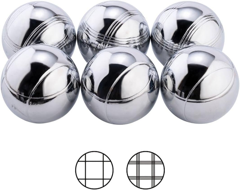 Laad afbeelding in Galerijviewer, Jeu de boules 6 metalen ballen in zakje
