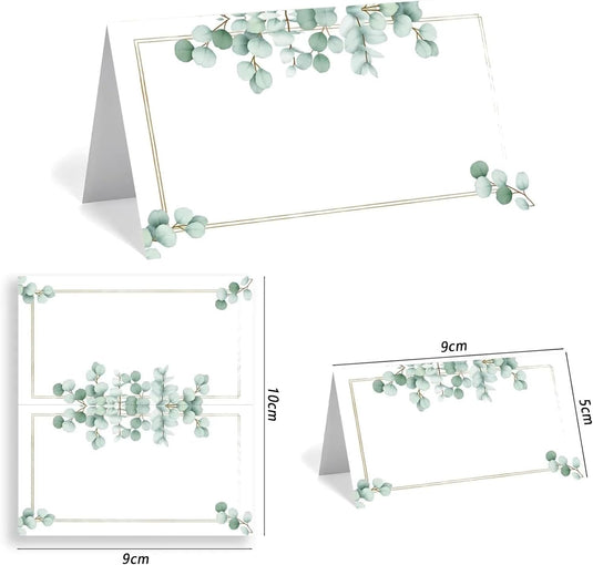 100 Stuks trouwplaatskaartjes, Plaatskaartjes voor tafeldecoraties, Elegant ontworpen plaatskaartjes voor bruiloften, ceremonies, verjaardagen, dopen, communies en andere festiviteiten