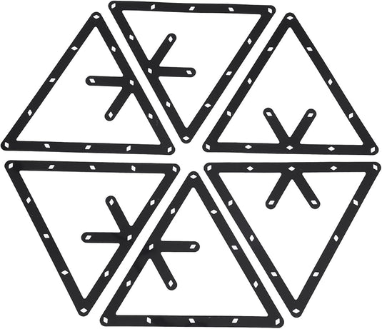 Biljart driehoek rack zwart