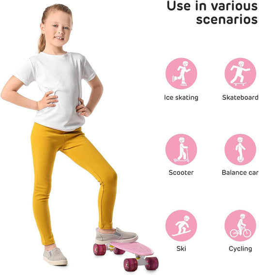 Kids Helm en Pads Set Leeftijd 5-15 Jaar Kids Skateboard Helm Kniebeschermers Elleboog Pads Pols Pads voor Roller Scooter Fietsen Schaatsen
