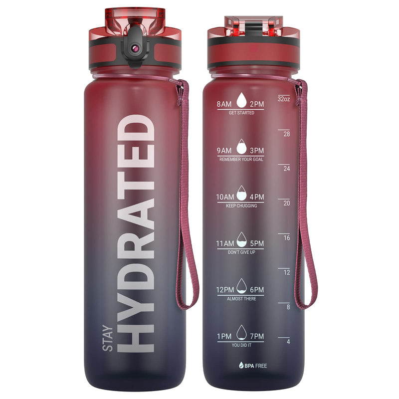 Laden Sie das Bild in Galerie -Viewer, Drinkfles 750 ml BPA-vrij met tijdmarkeringen en lekvrije dop – waterfles – sportfles
