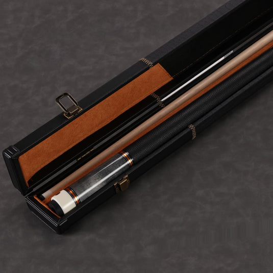 Biljartkeu 147 cm 19-20 oz – Canadese Esdoorn Pool Cue 12,5 mm Tip – Leren Grip