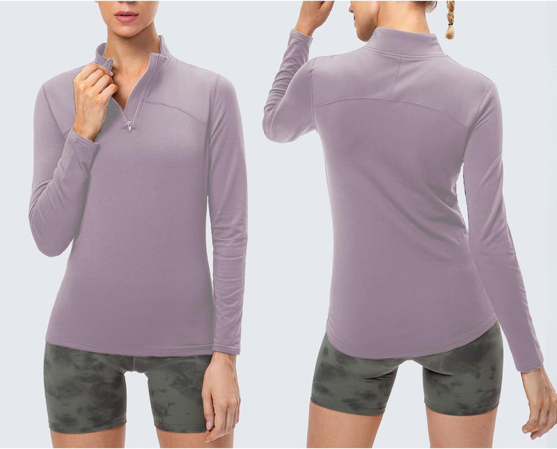 Laden Sie das Bild in Galerie -Viewer, Dames sportshirt lange mouw met halve rits
